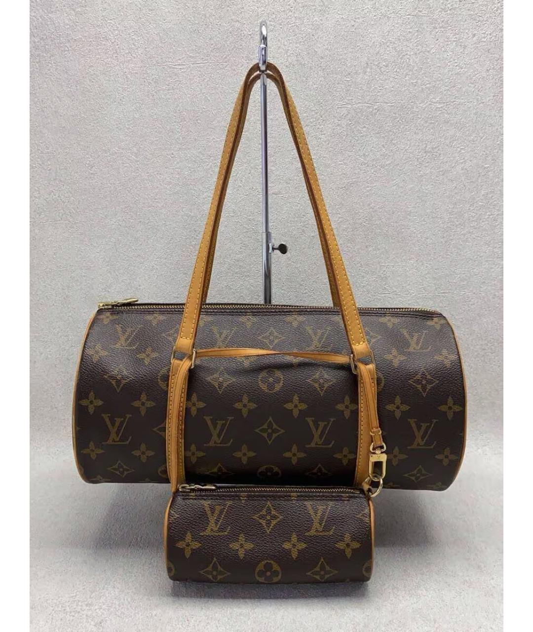 LOUIS VUITTON Коричневая сумка с короткими ручками, фото 2