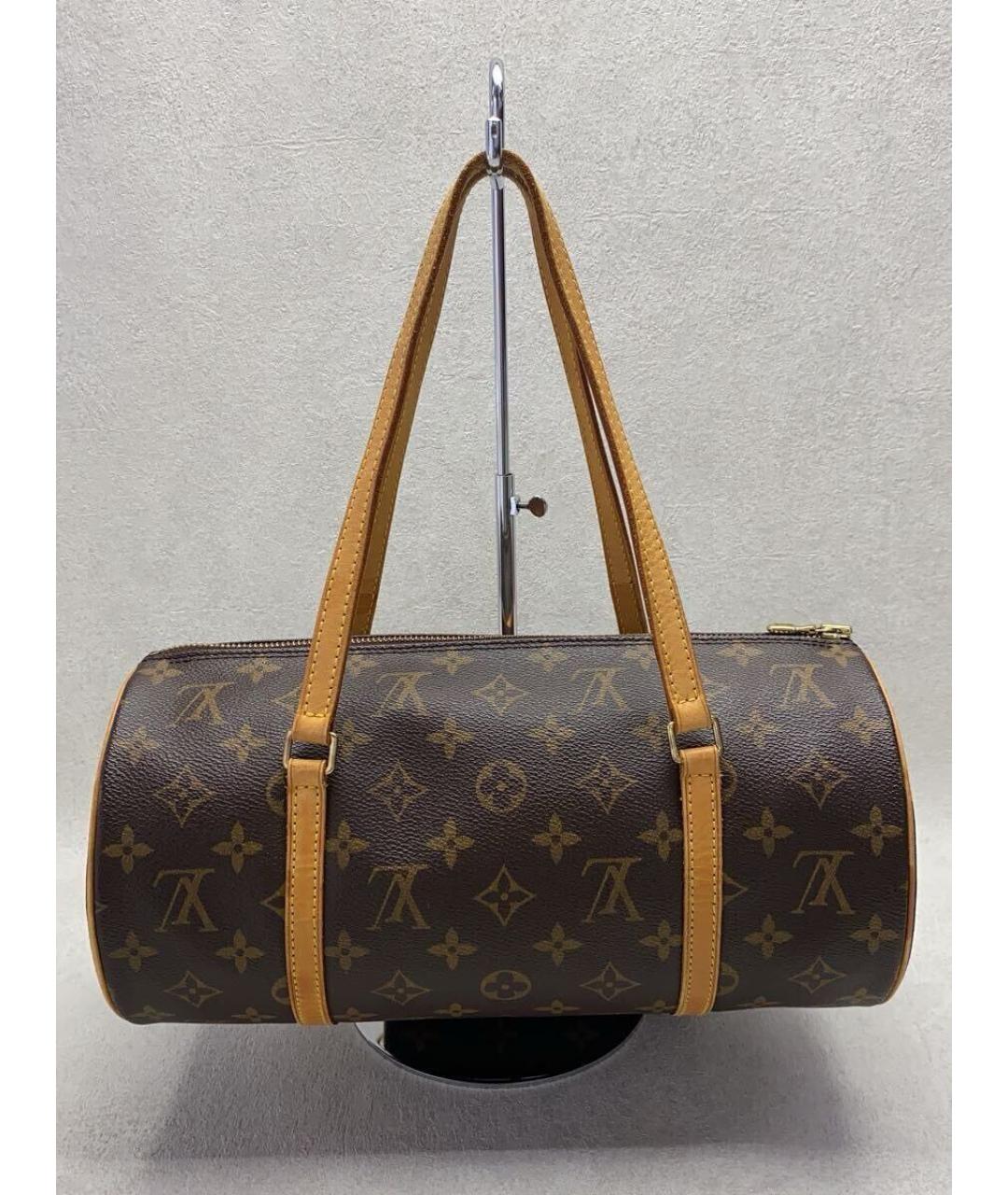 LOUIS VUITTON Коричневая сумка с короткими ручками, фото 7