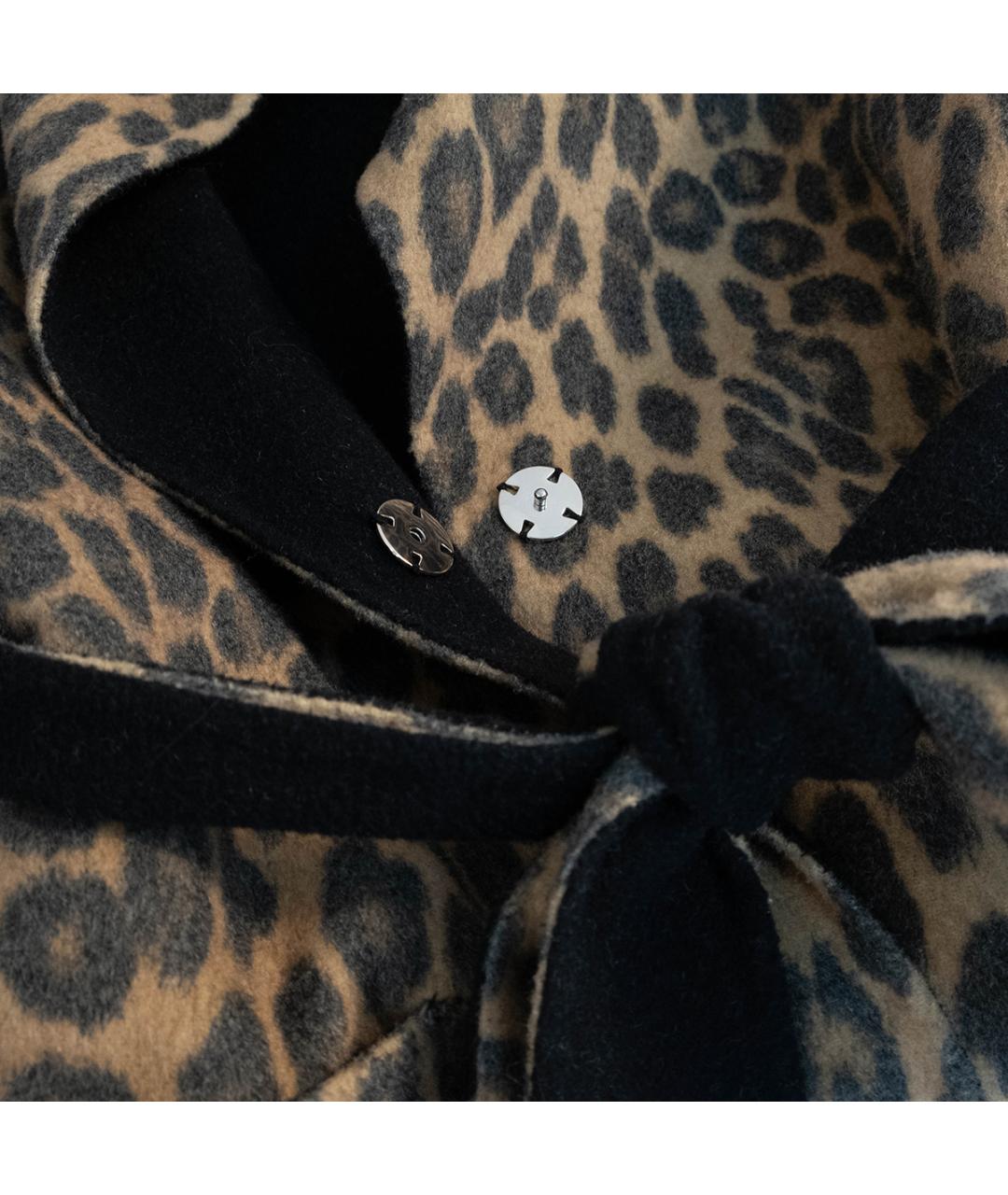 LIU JO Коричневое полиэстеровое пальто, фото 4