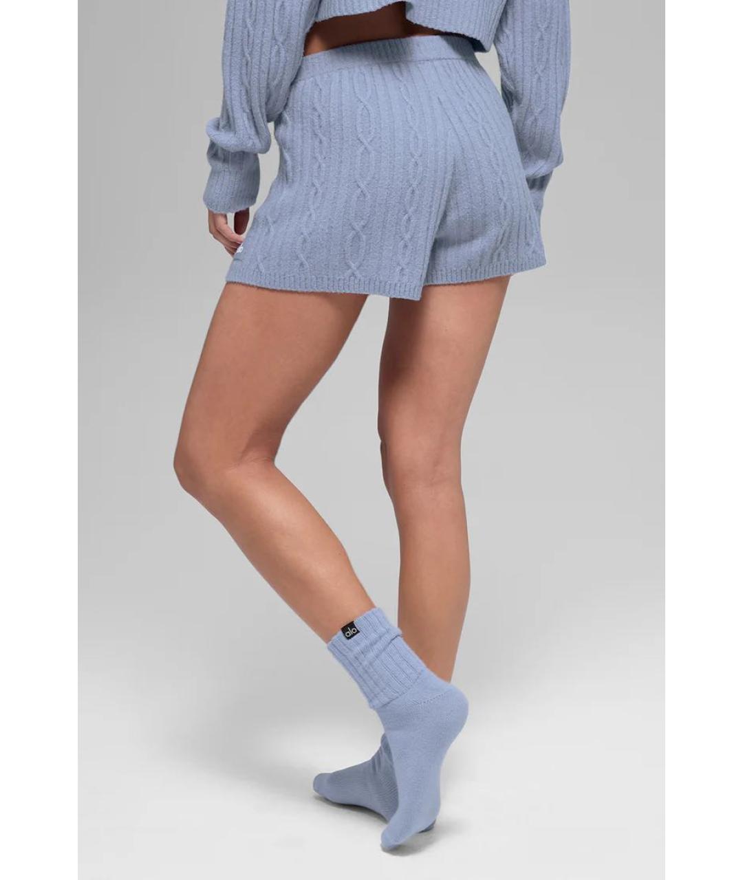 ALO YOGA Голубые шорты, фото 3