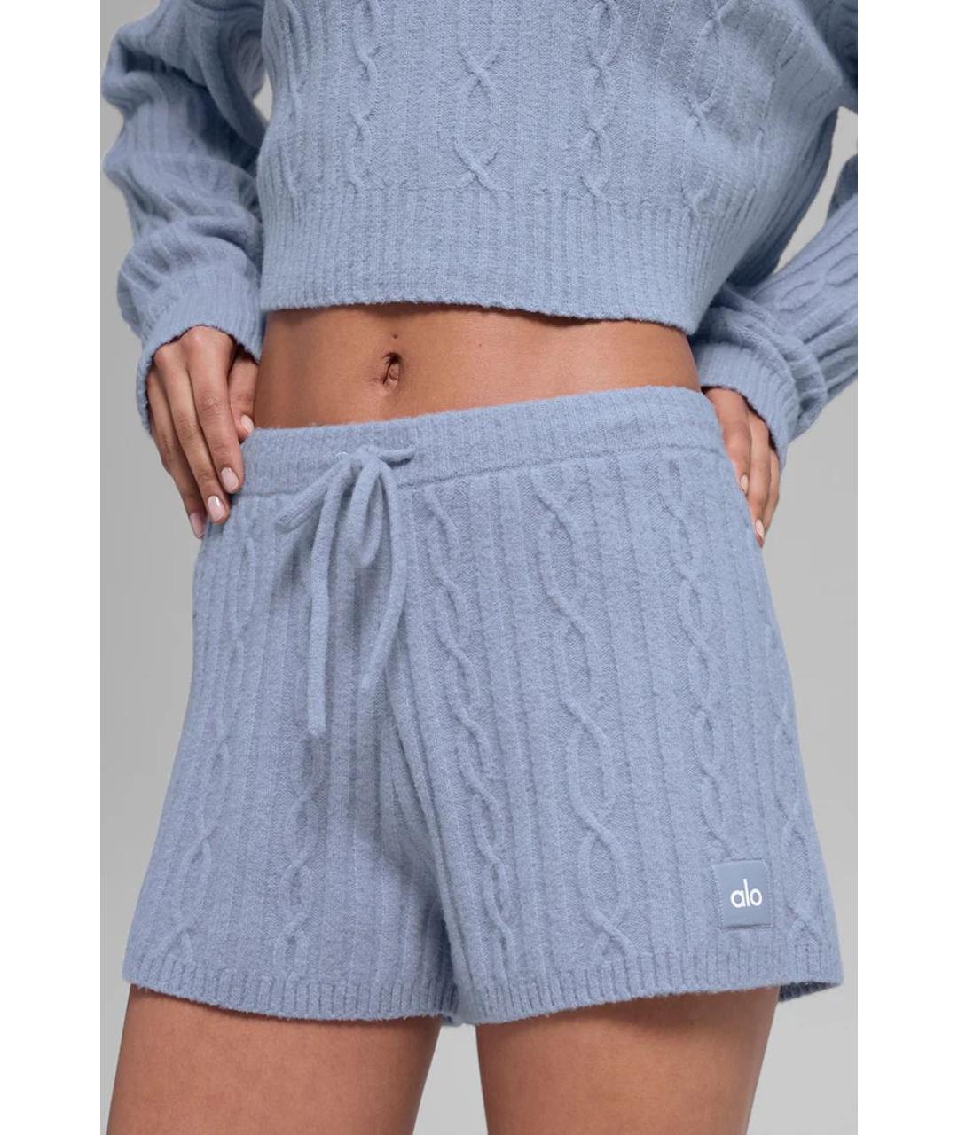 ALO YOGA Голубые шорты, фото 6