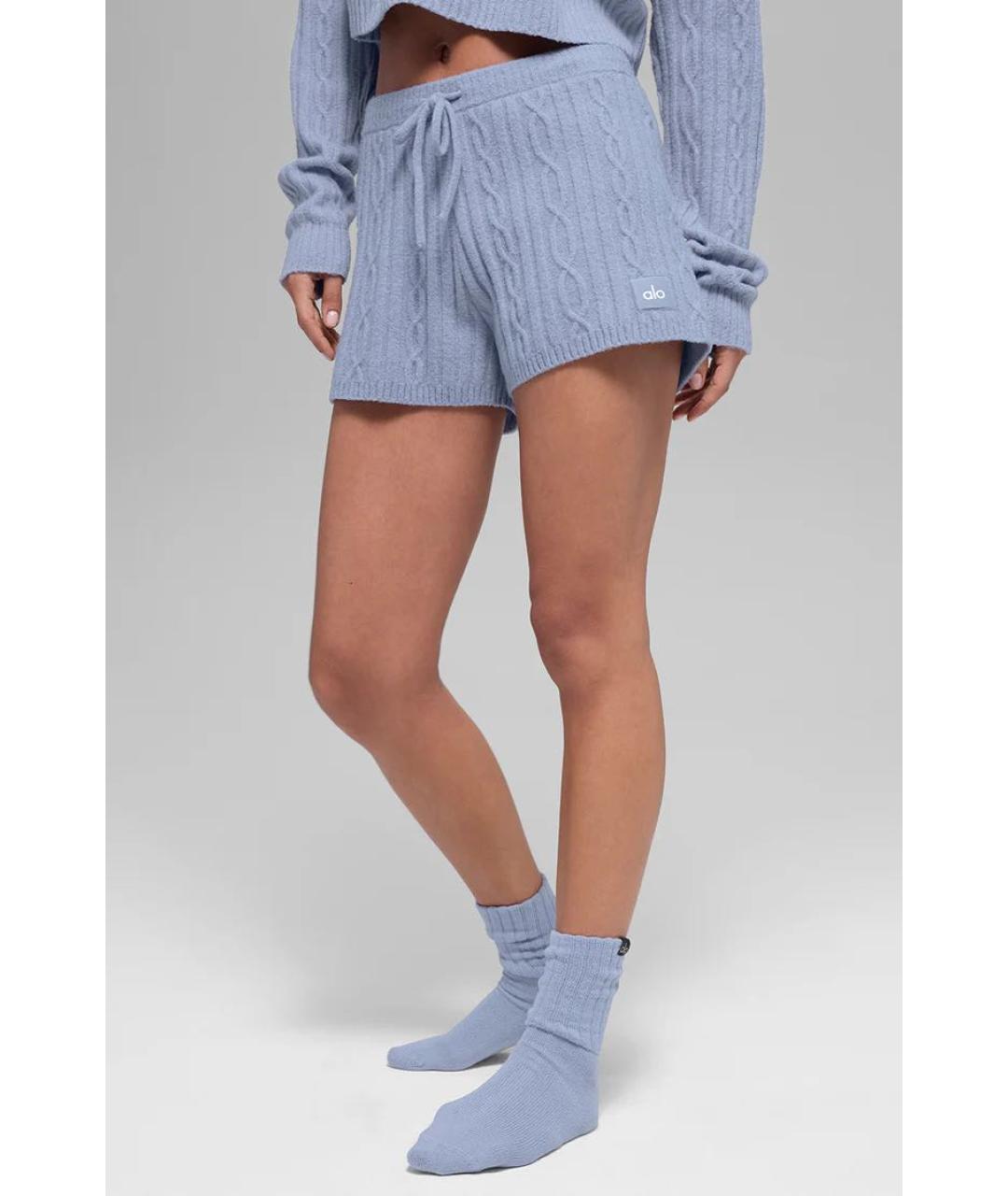 ALO YOGA Голубые шорты, фото 2