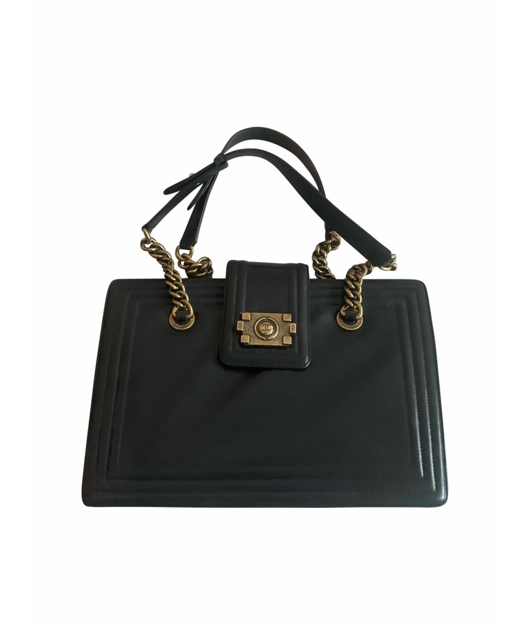 CHANEL Черная кожаная сумка через плечо, фото 1