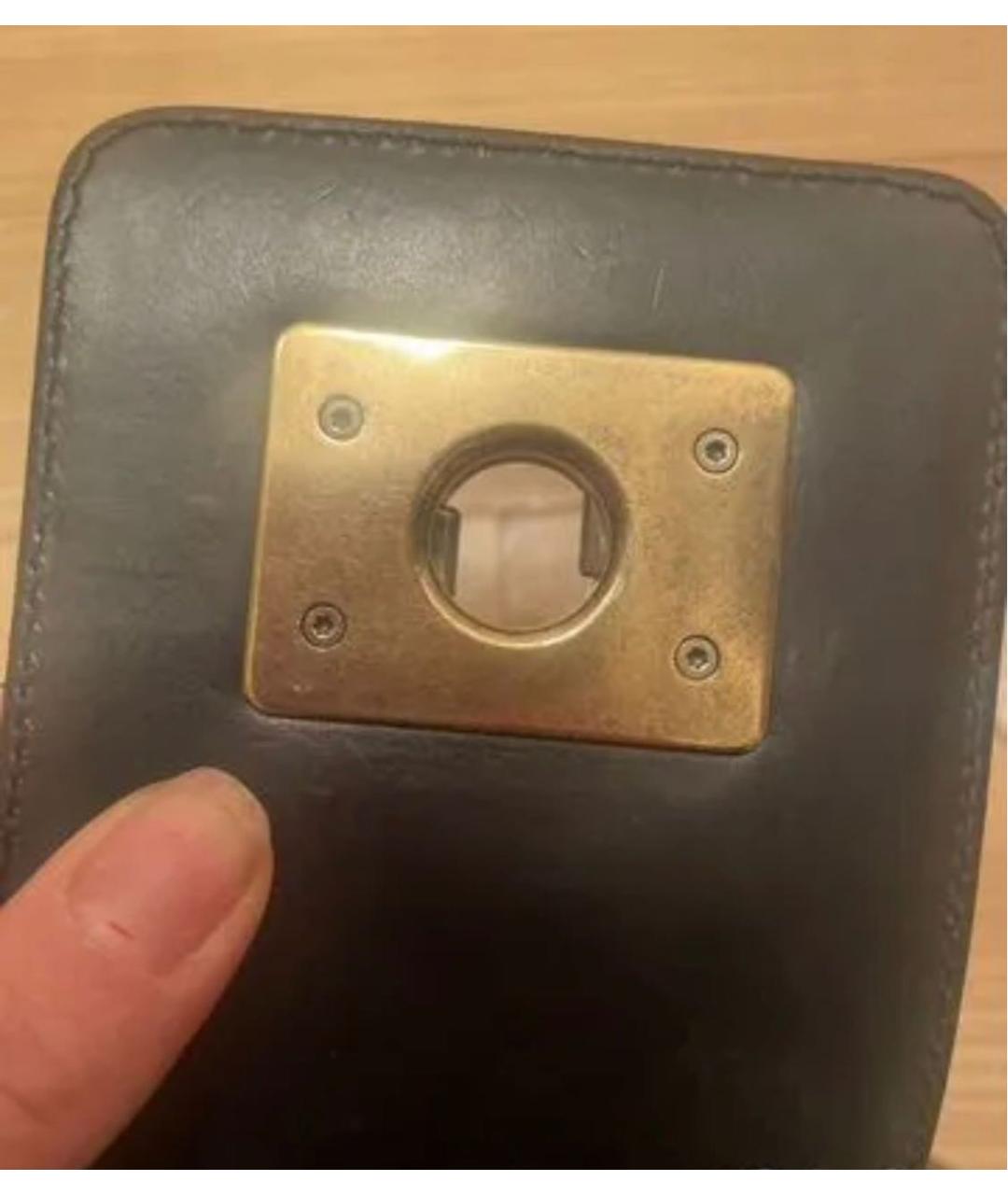 CHANEL Черная кожаная сумка через плечо, фото 4