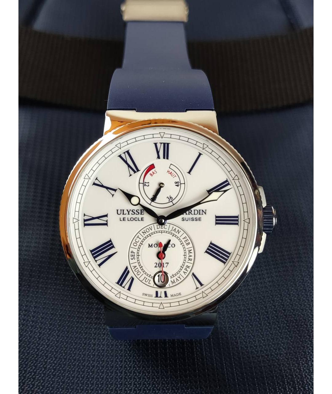 Ulysse Nardin Белые металлические часы, фото 2