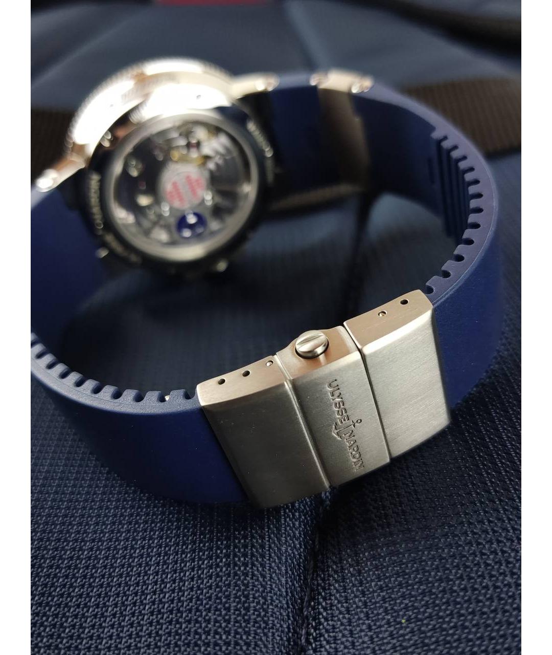 Ulysse Nardin Белые металлические часы, фото 4