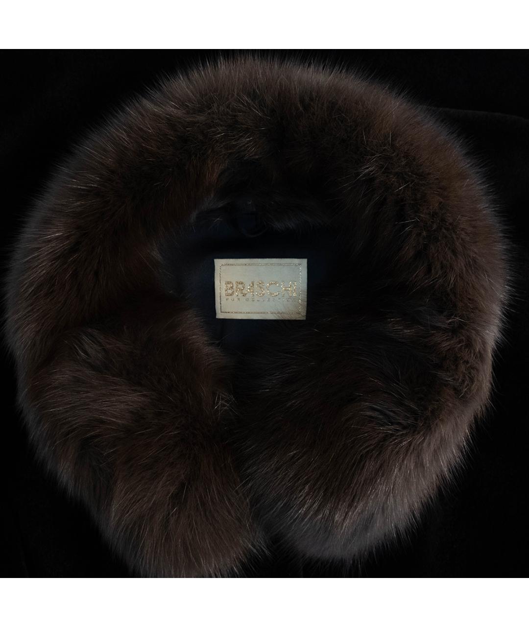 BRASCHI Коричневая меховая шуба, фото 3