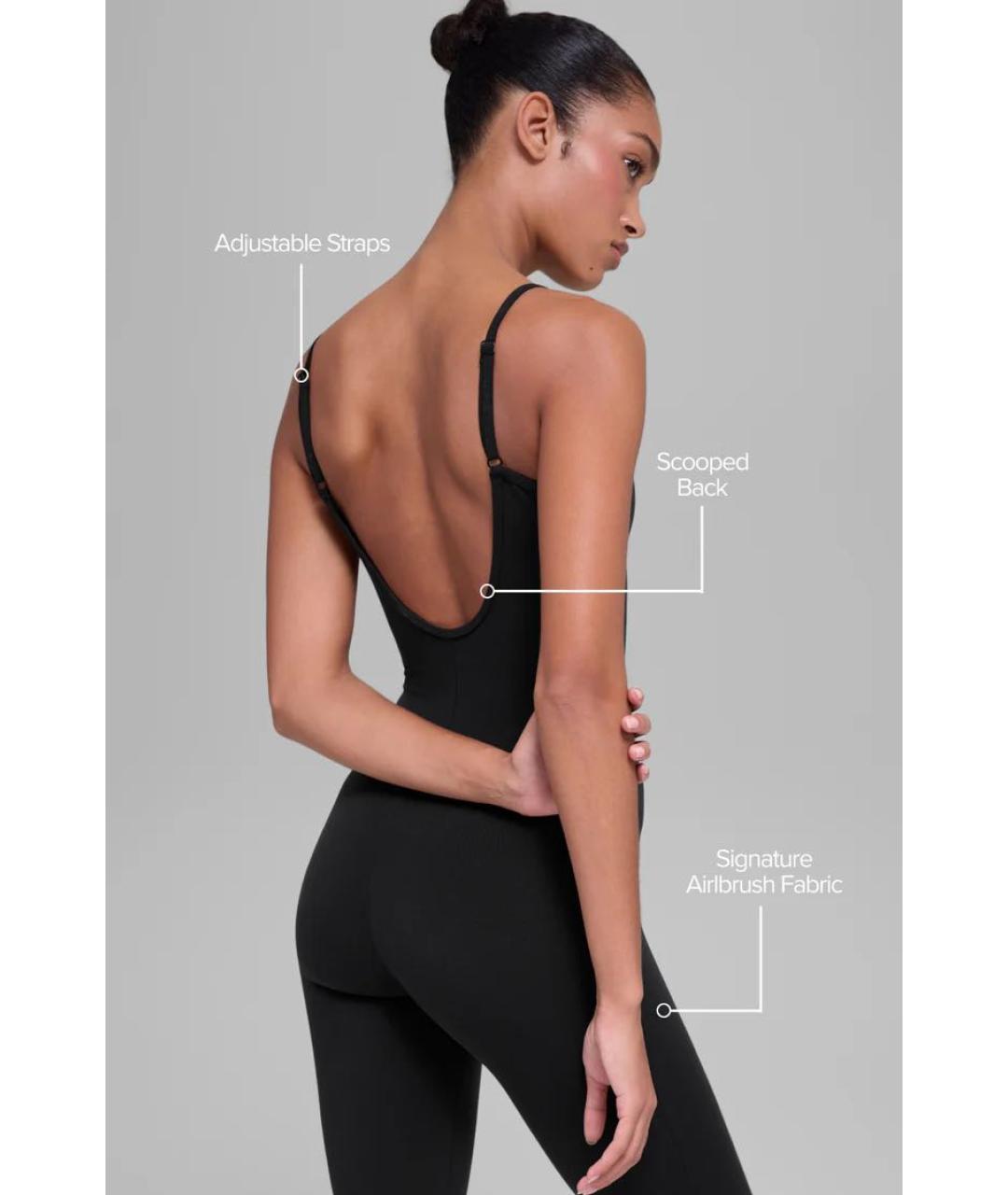 ALO YOGA Черный комбинезон, фото 3