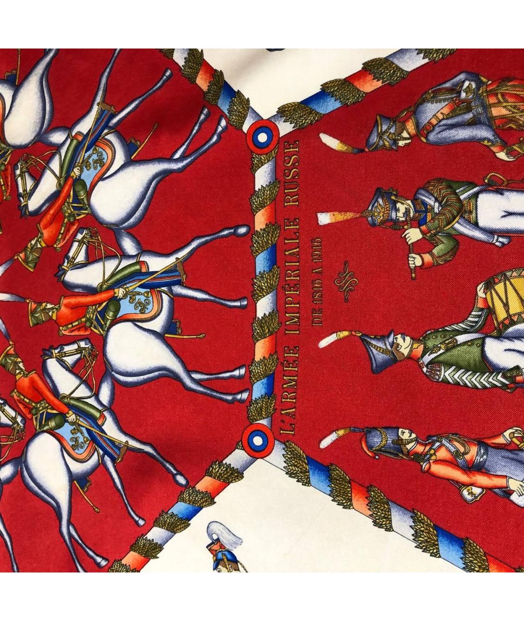 HERMES Мульти шелковый платок, фото 3