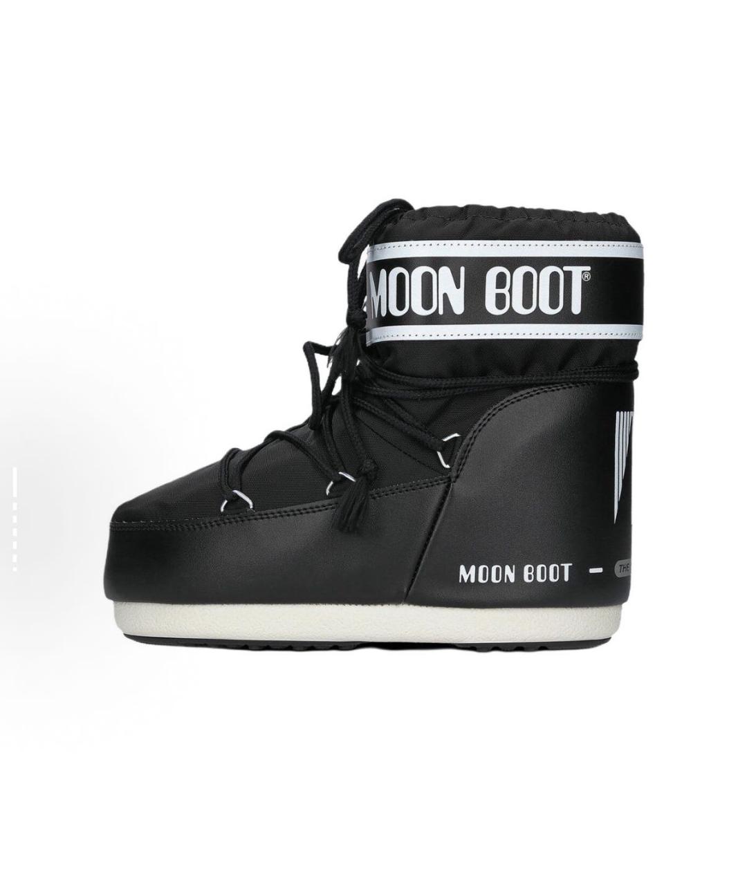 MOON BOOT Черные текстильные ботинки, фото 5