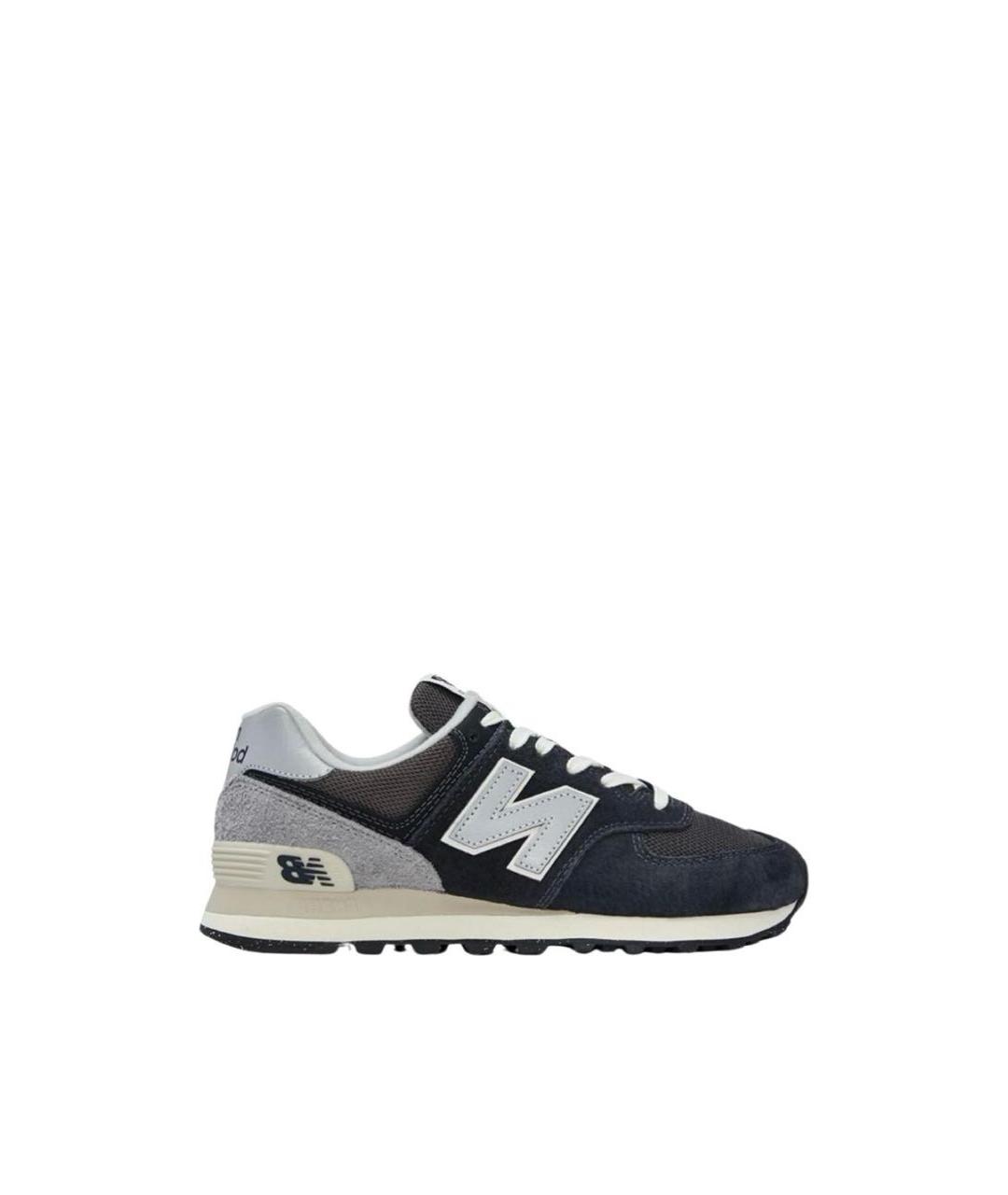 NEW BALANCE Синие замшевые низкие кроссовки / кеды, фото 1