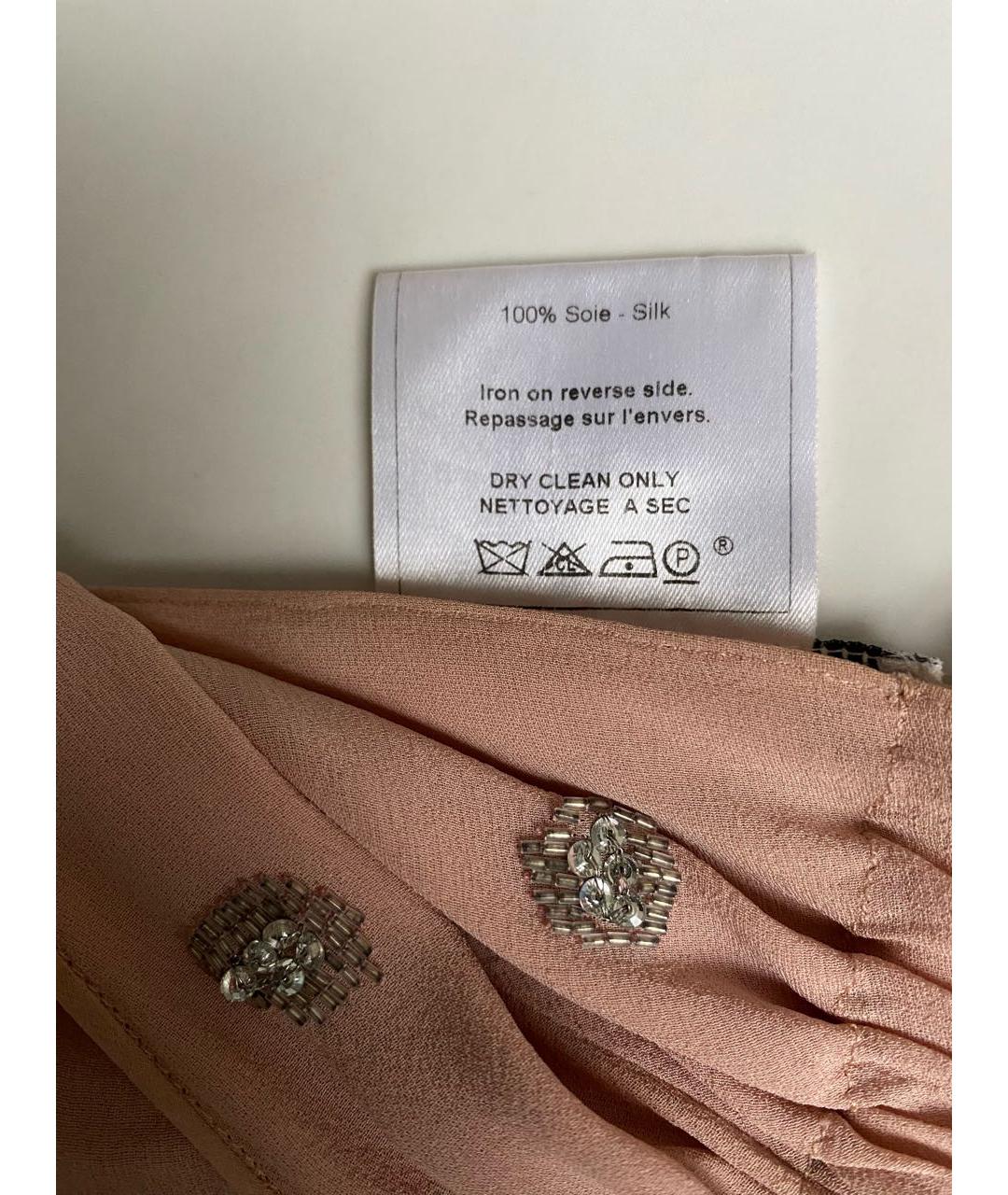 CHRISTIAN DIOR Розовое шелковое коктейльное платье, фото 7