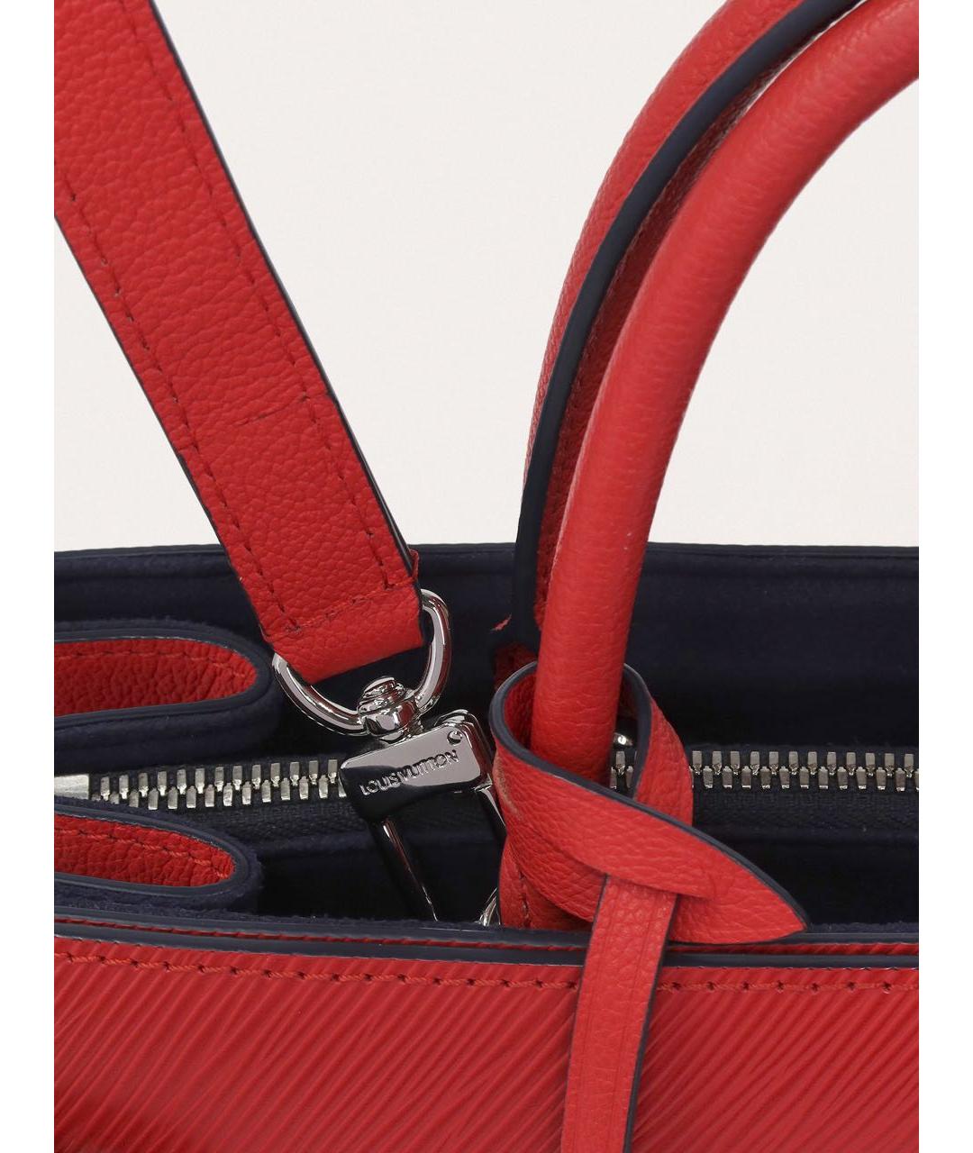 LOUIS VUITTON Красная кожаная сумка через плечо, фото 6