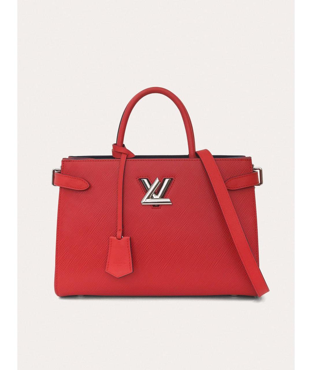 LOUIS VUITTON Красная кожаная сумка через плечо, фото 9