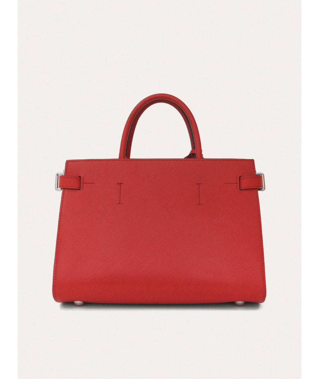 LOUIS VUITTON Красная кожаная сумка через плечо, фото 3