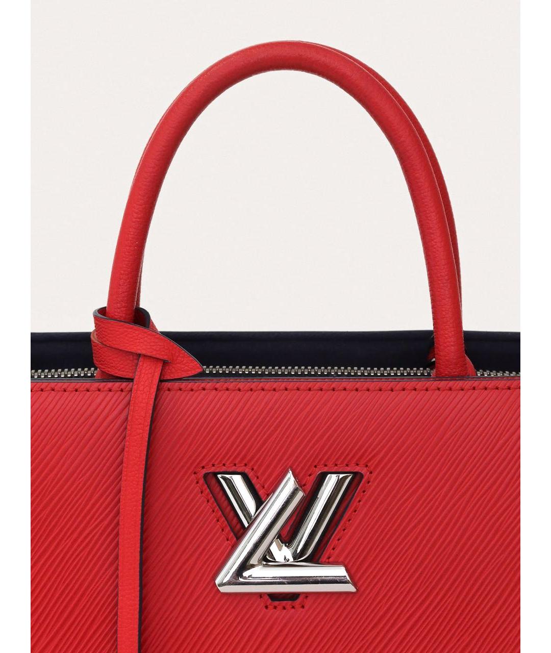 LOUIS VUITTON Красная кожаная сумка через плечо, фото 7