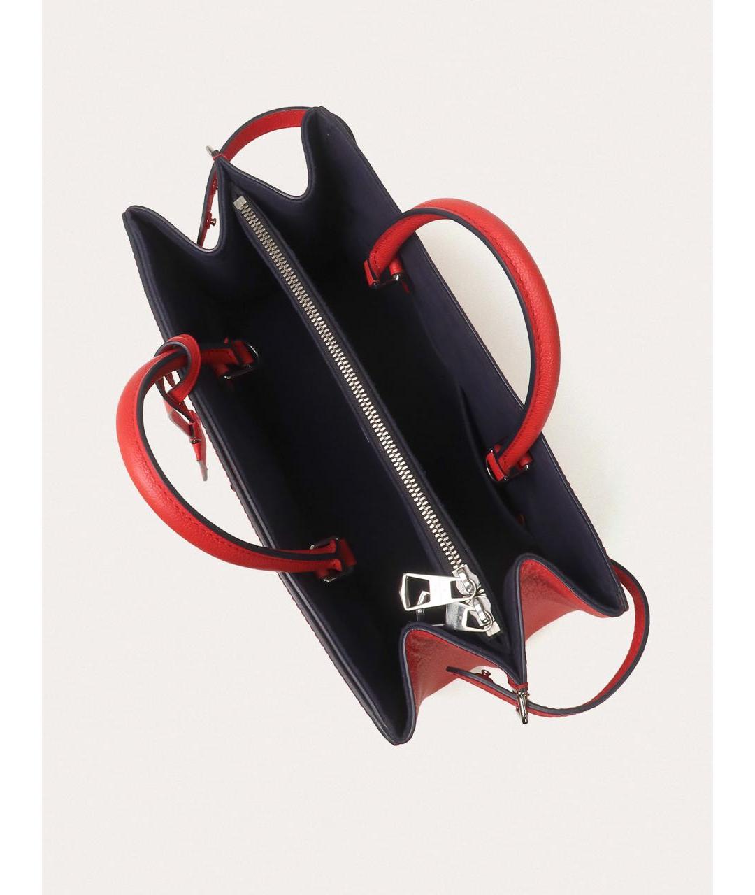 LOUIS VUITTON Красная кожаная сумка через плечо, фото 4