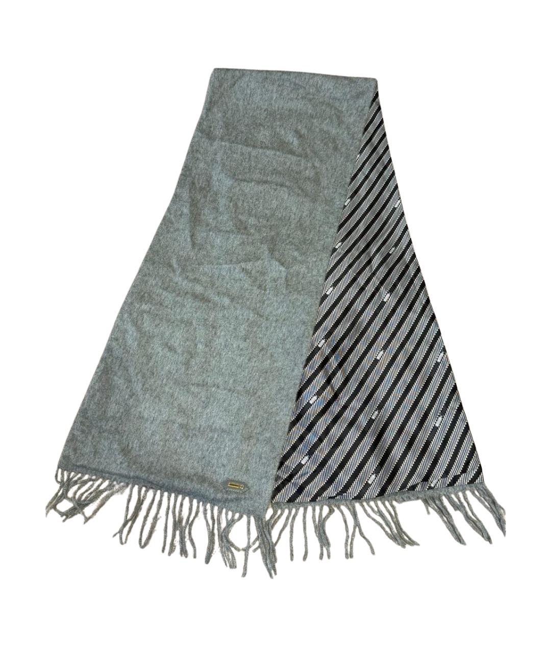 ZILLI Серый кашемировый шарф, фото 1