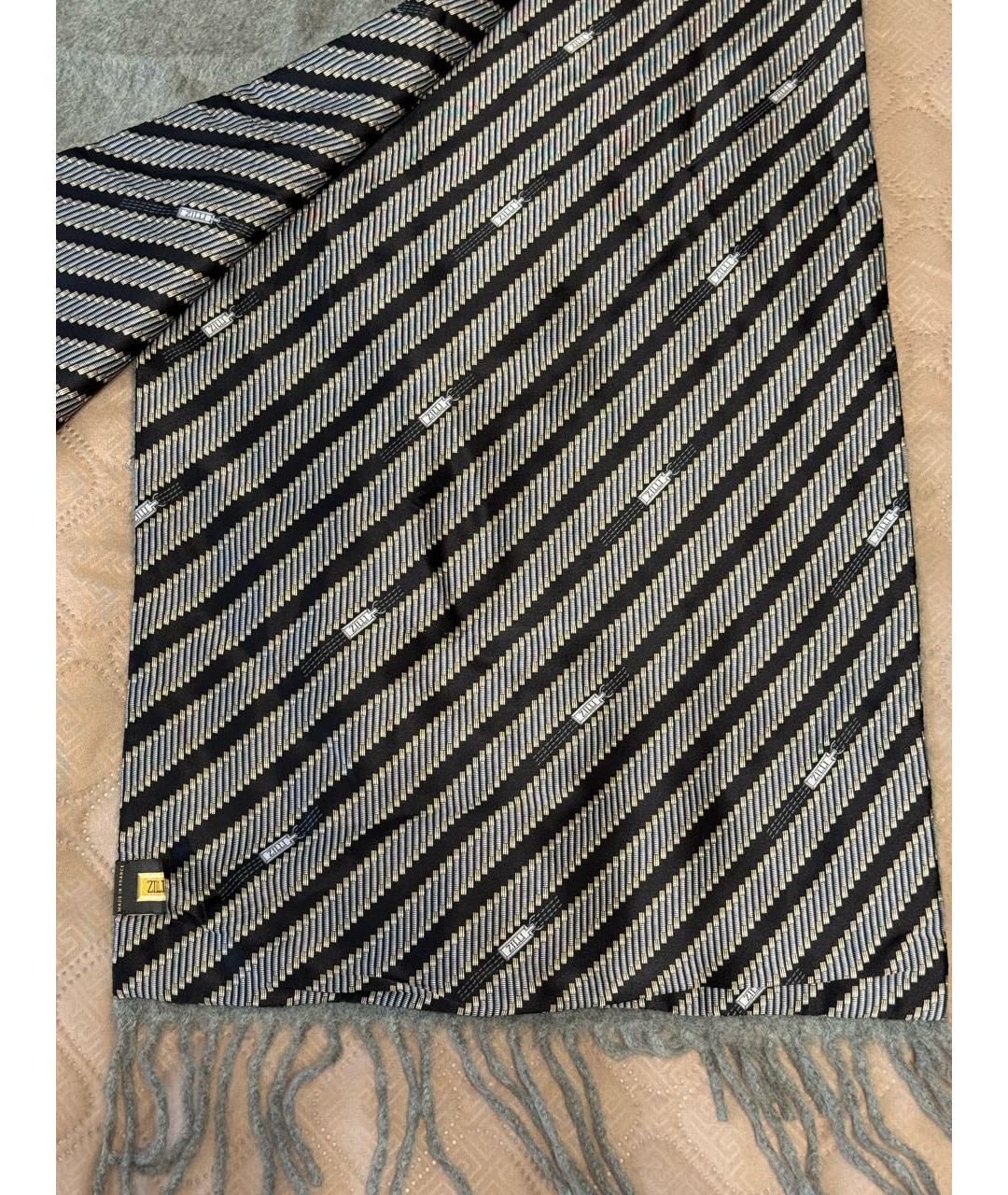 ZILLI Серый кашемировый шарф, фото 2