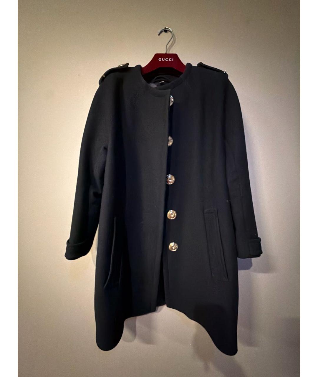 BURBERRY Черное шерстяное пальто, фото 9