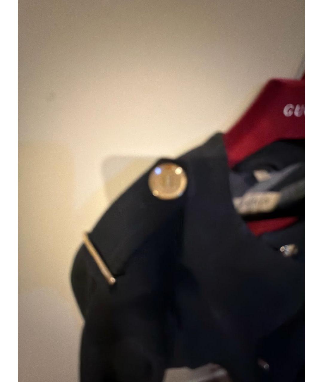 BURBERRY Черное шерстяное пальто, фото 8