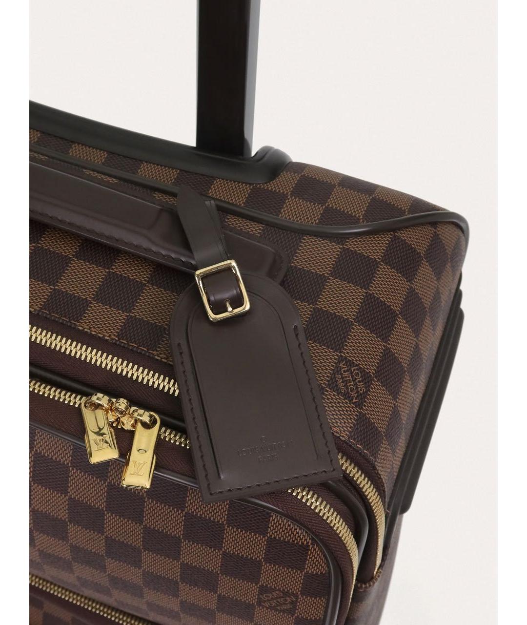 LOUIS VUITTON Коричневый чемодан, фото 8