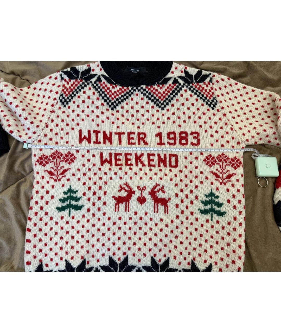 WEEKEND MAX MARA Мульти шерстяной джемпер / свитер, фото 4