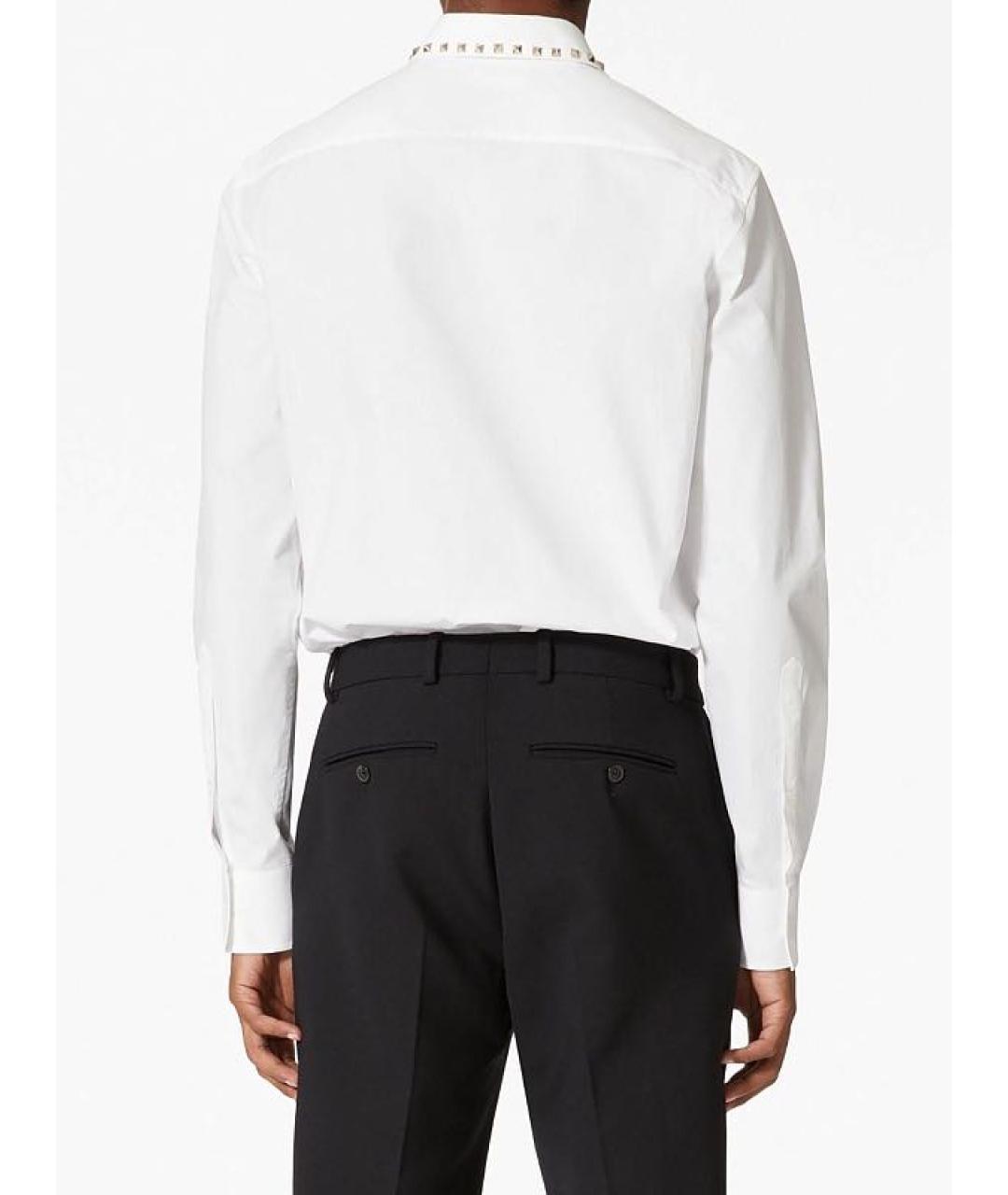 VALENTINO Белая хлопковая кэжуал рубашка, фото 2