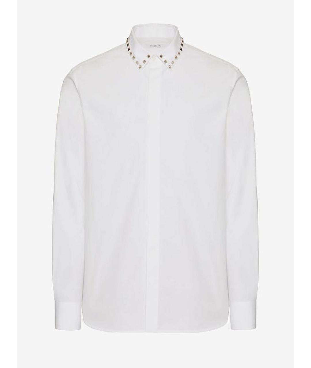 VALENTINO Белая хлопковая кэжуал рубашка, фото 6