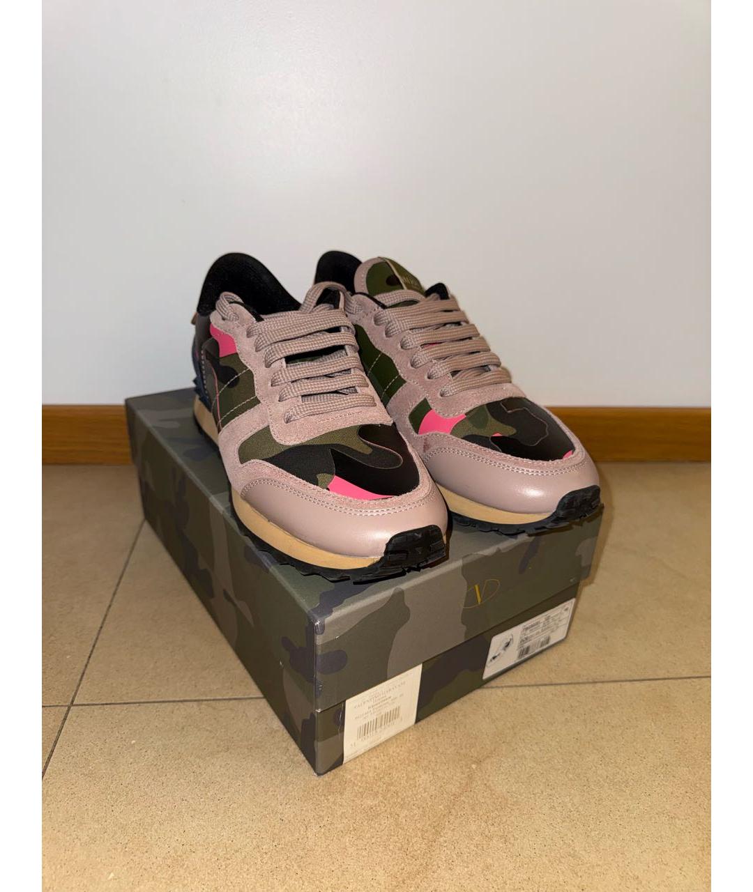 VALENTINO Мульти кожаные кроссовки, фото 7