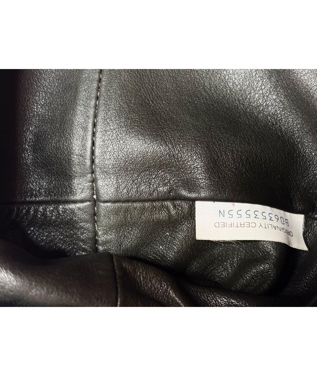 BOTTEGA VENETA Черная кожаная сумка через плечо, фото 6