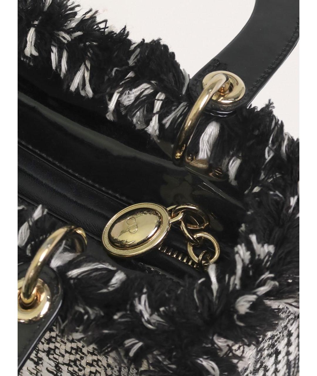 CHRISTIAN DIOR Белая тканевая сумка с короткими ручками, фото 4