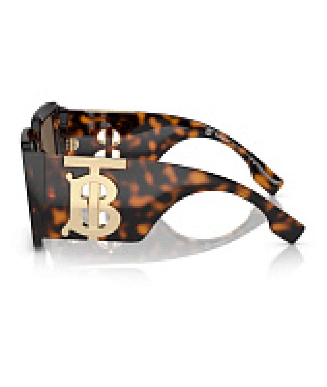 BURBERRY Желтые пластиковые солнцезащитные очки, фото 3