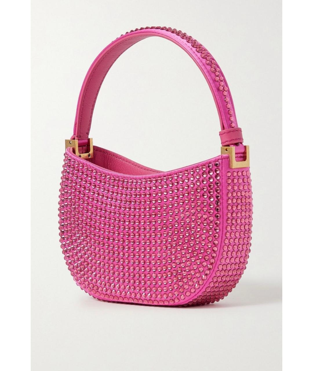 MAGDA BUTRYM Розовая тканевая сумка с короткими ручками, фото 2