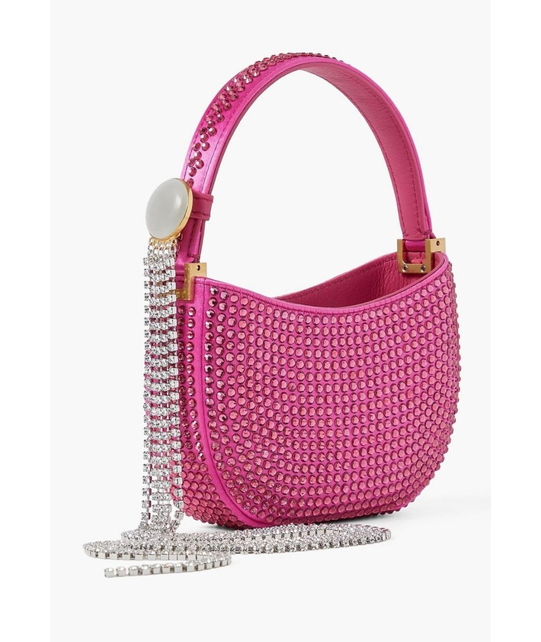 MAGDA BUTRYM Розовая тканевая сумка с короткими ручками, фото 7