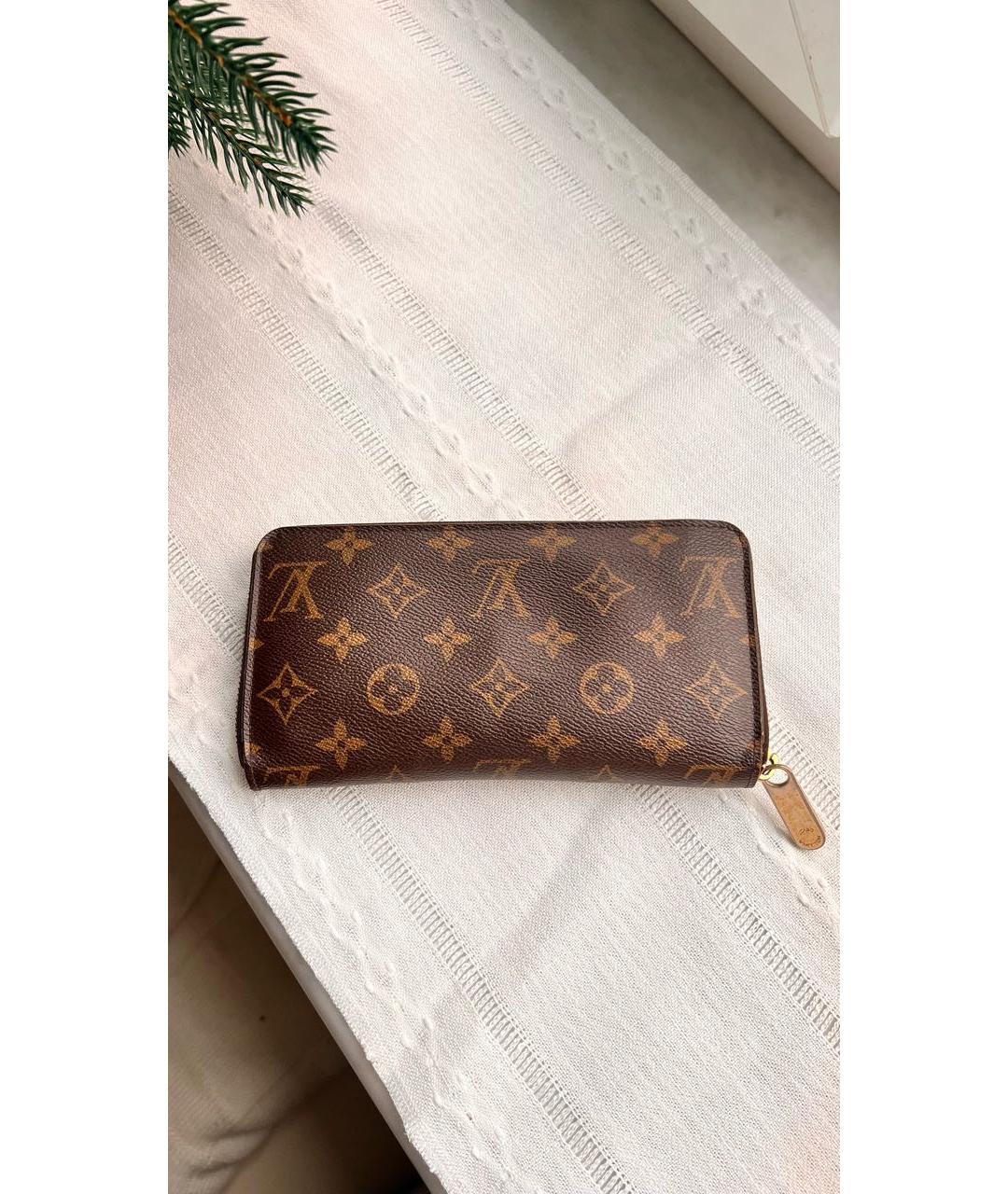 LOUIS VUITTON Коричневый кошелек, фото 8
