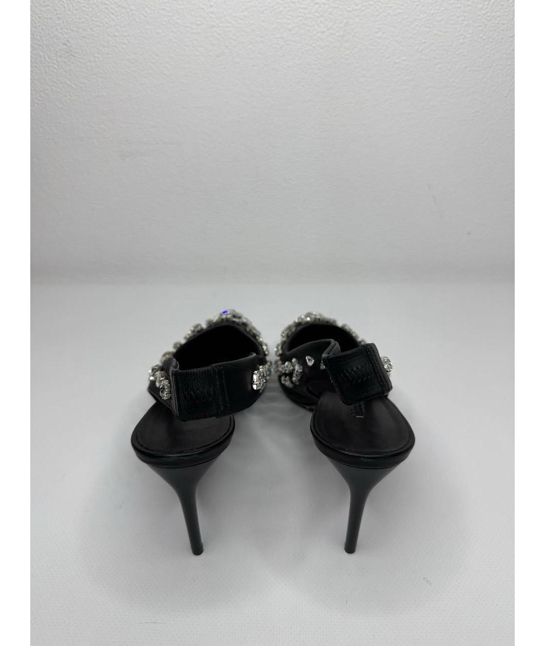 MAX MARA Черные кожаные туфли, фото 3