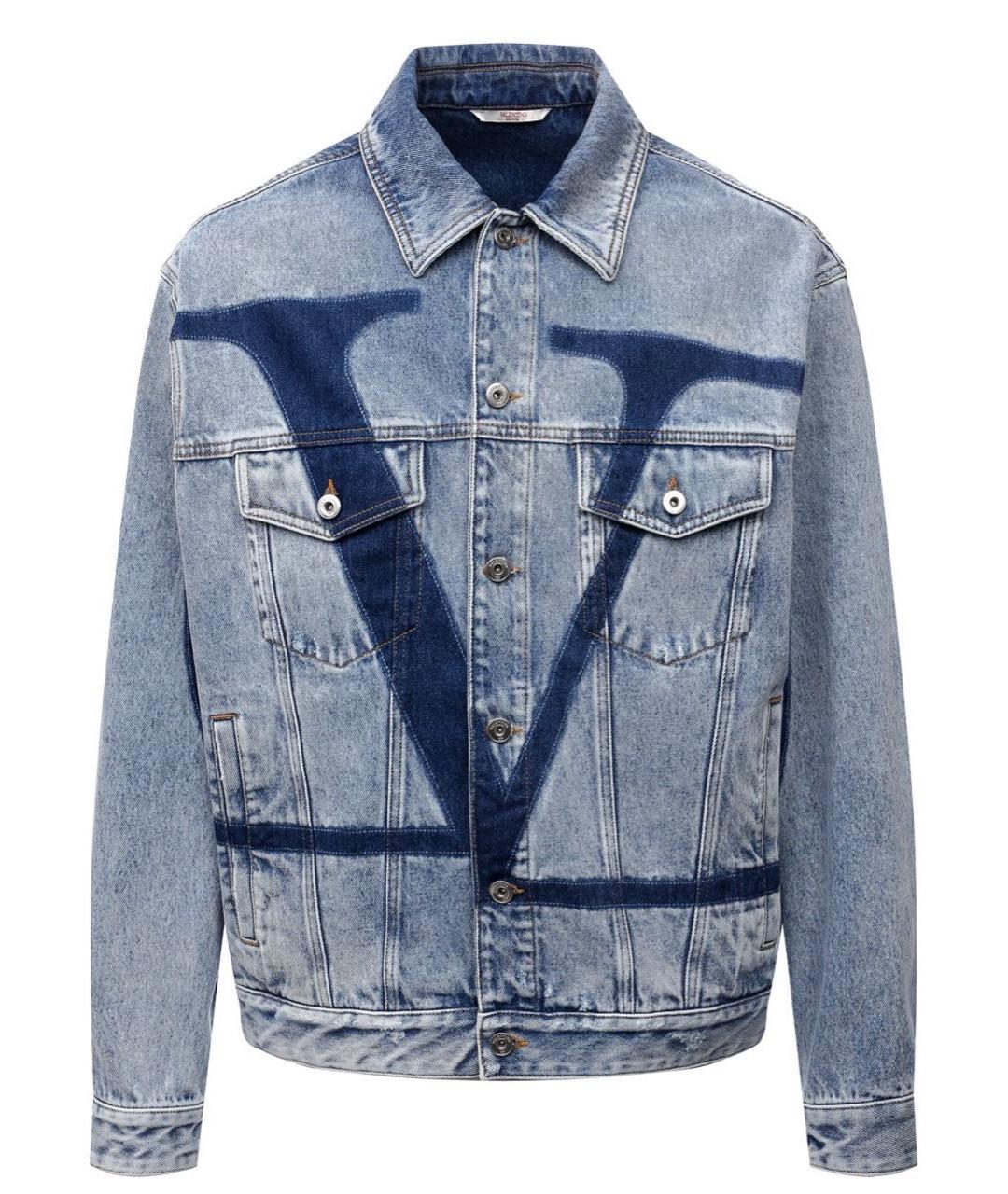 VALENTINO Синяя деним куртка, фото 1