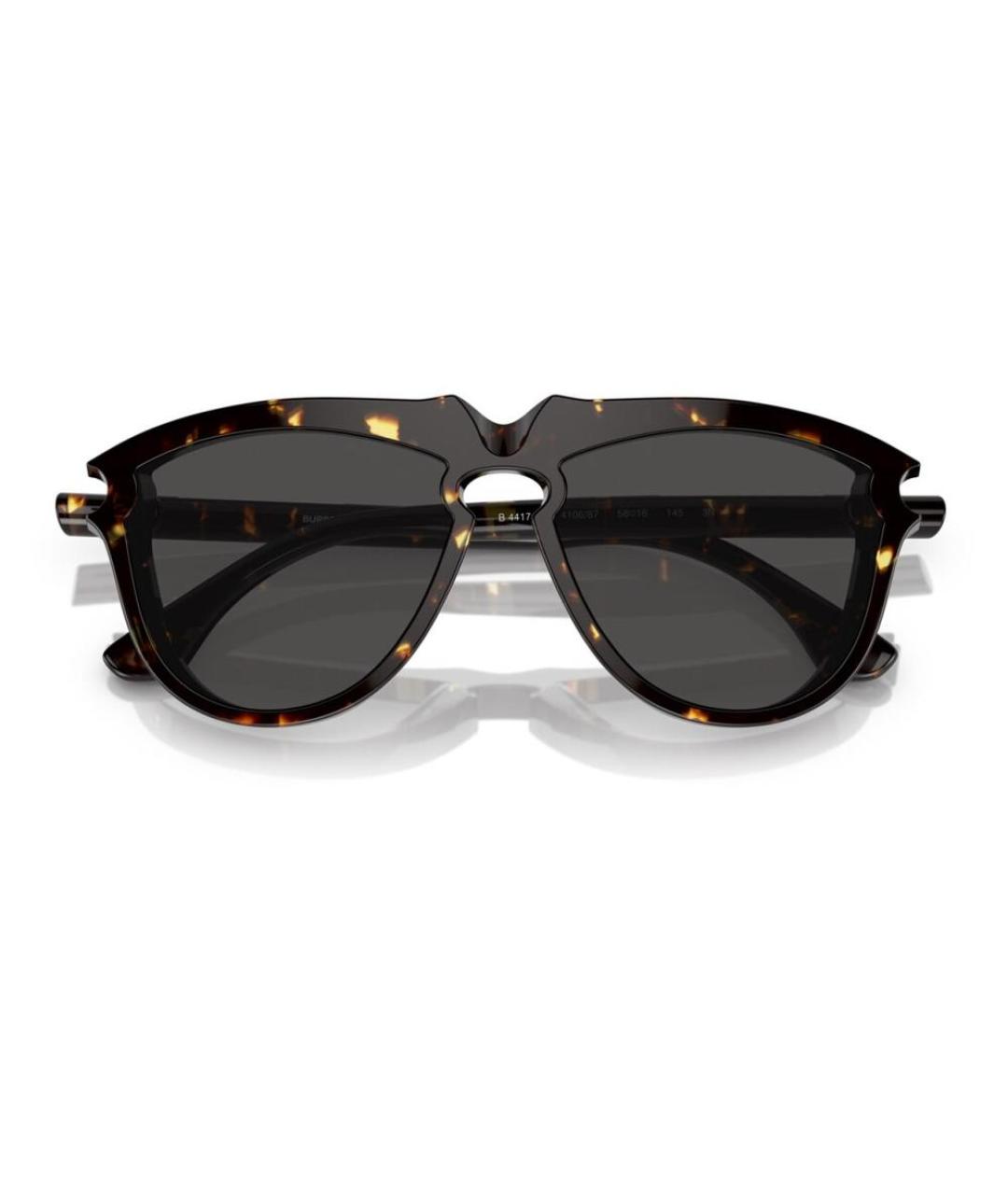 BURBERRY Коричневые пластиковые солнцезащитные очки, фото 4
