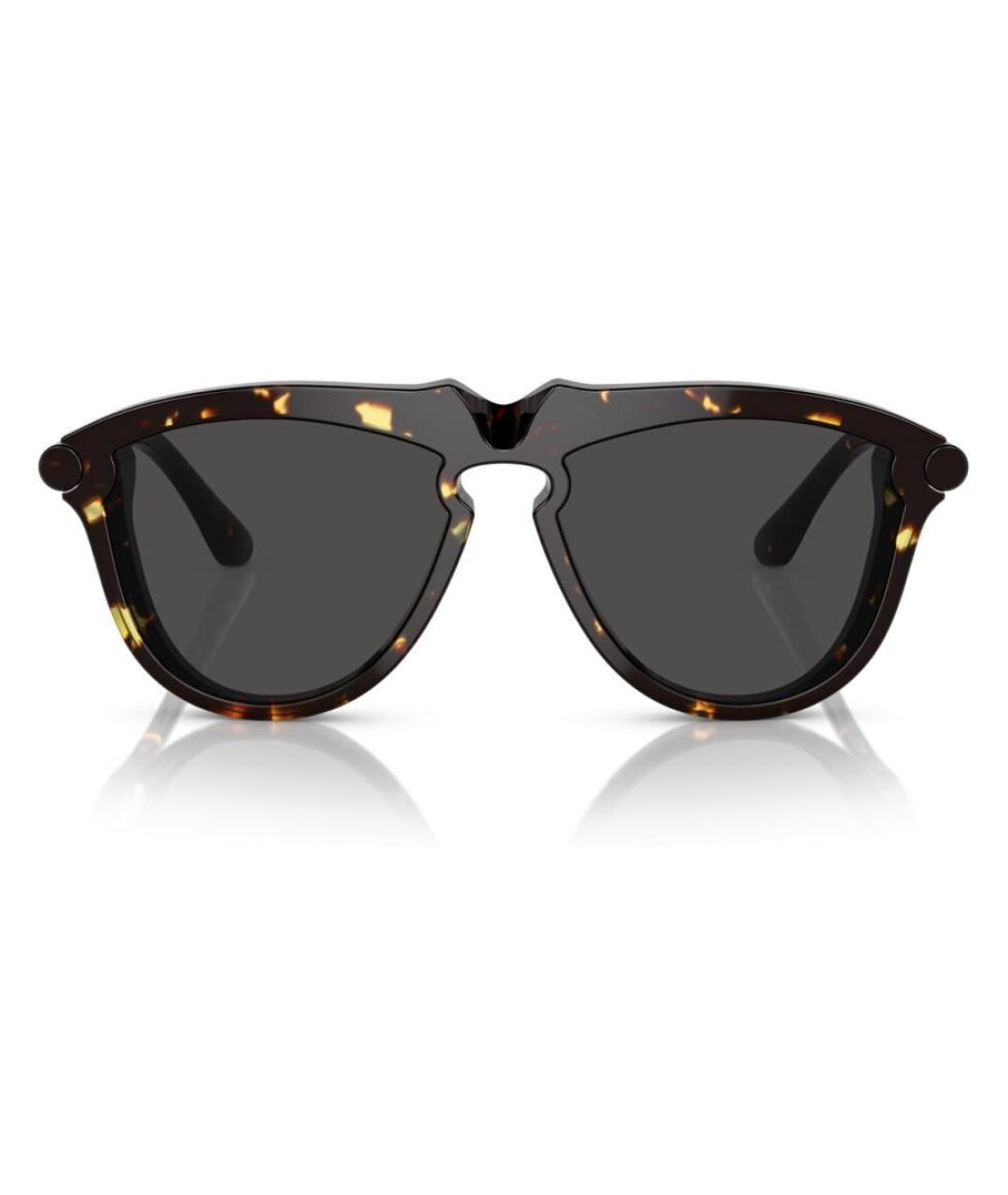 BURBERRY Коричневые пластиковые солнцезащитные очки, фото 5