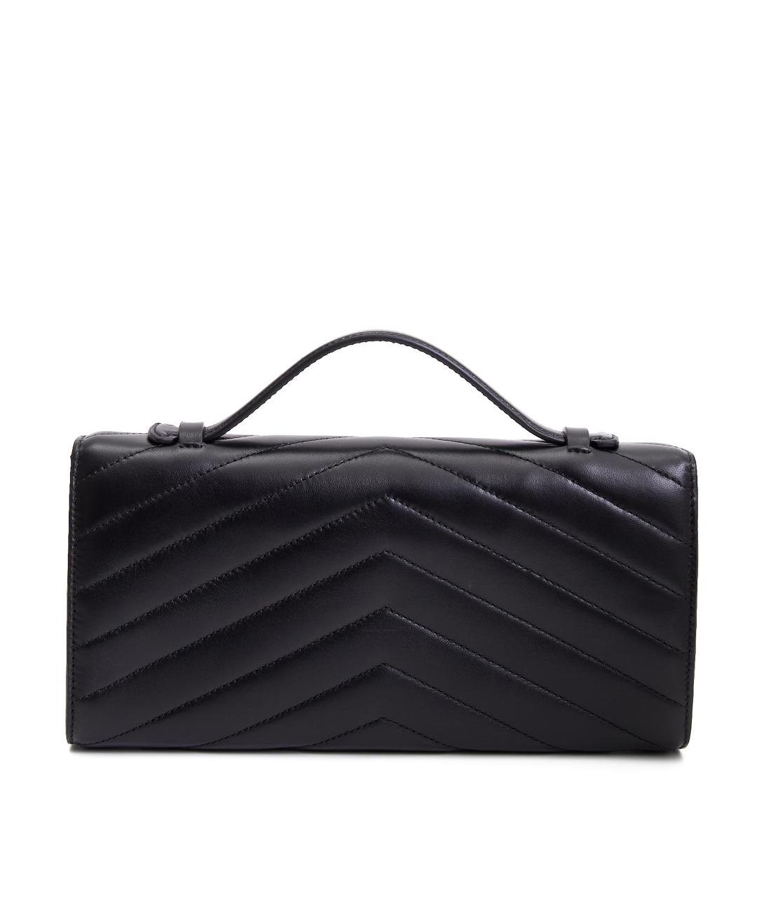 CHANEL Черная кожаная сумка с короткими ручками, фото 3