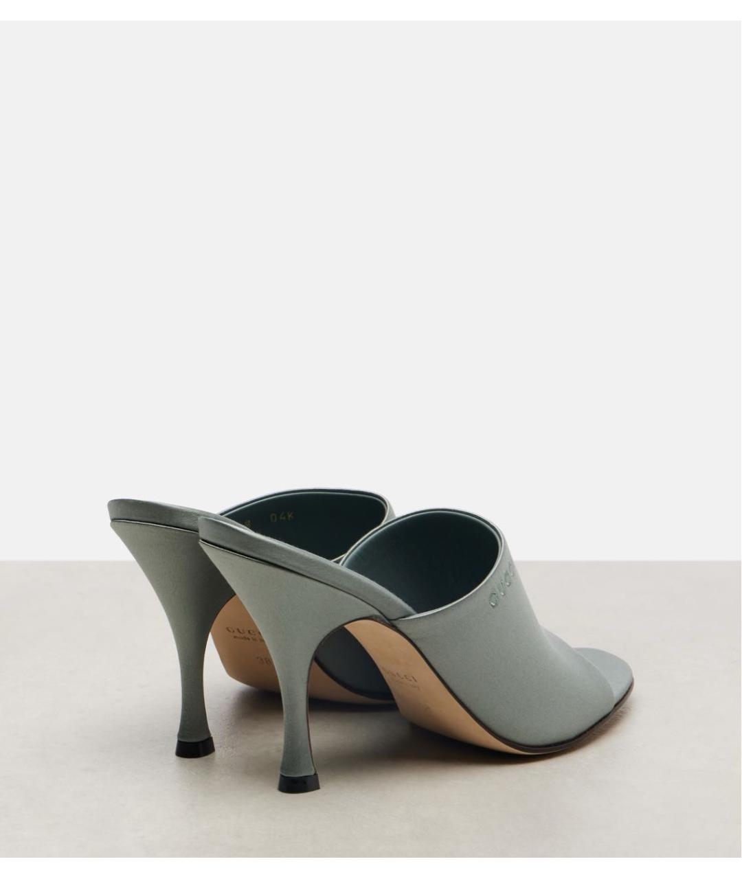 GUCCI Бирюзовые мюли, фото 3