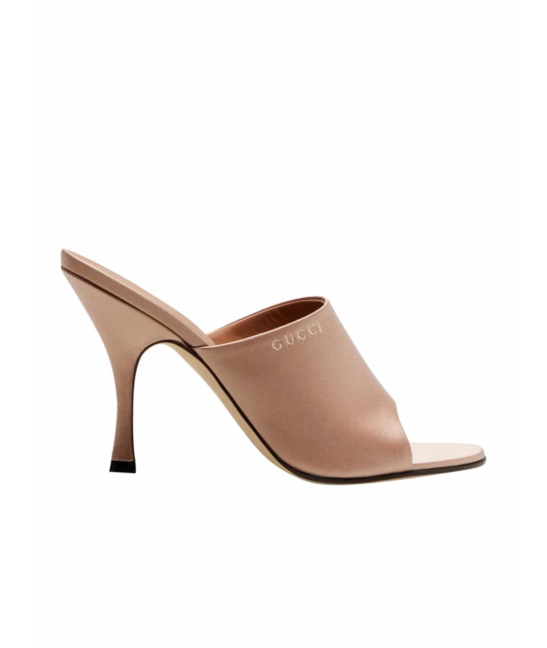 GUCCI Розовые мюли, фото 1