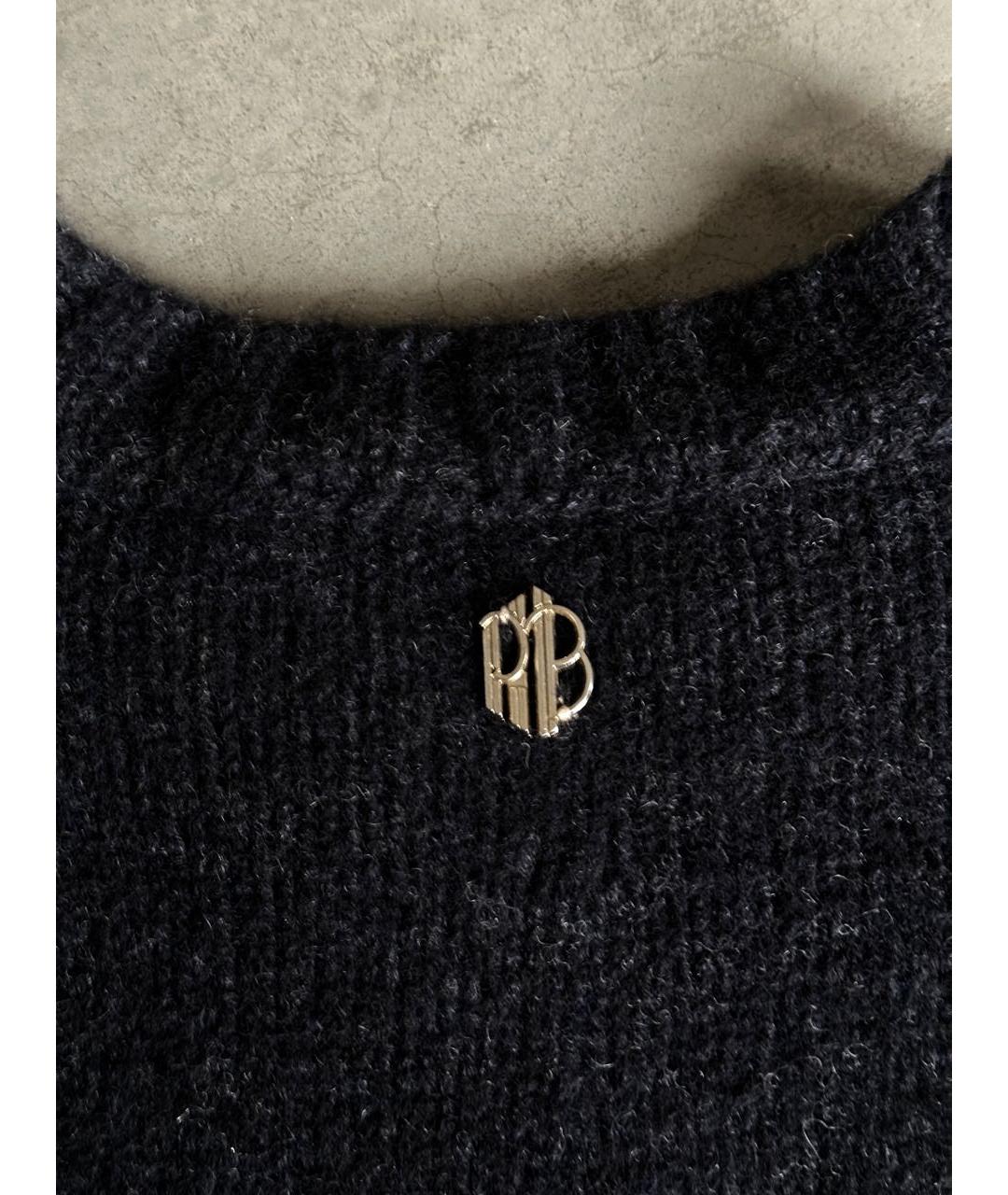 PIERRE BALMAIN Черный шерстяной джемпер / свитер, фото 5