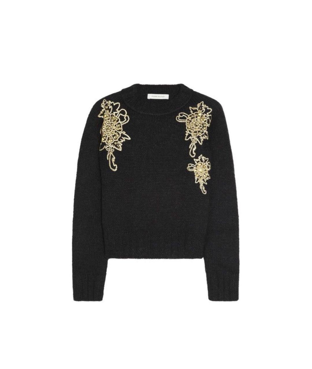 PIERRE BALMAIN Черный шерстяной джемпер / свитер, фото 1