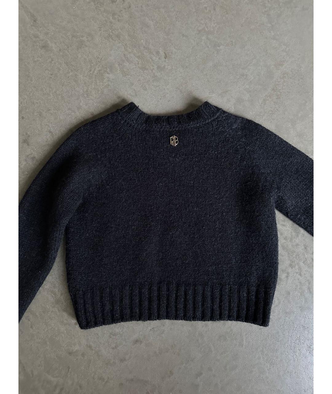 PIERRE BALMAIN Черный шерстяной джемпер / свитер, фото 4