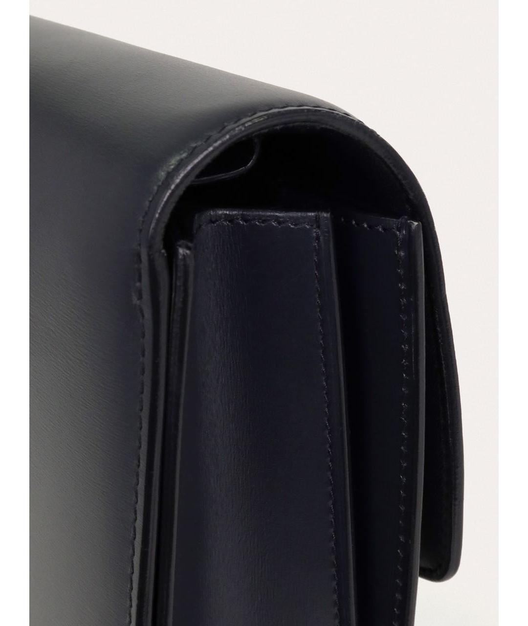 CELINE Темно-синяя кожаная сумка через плечо, фото 8