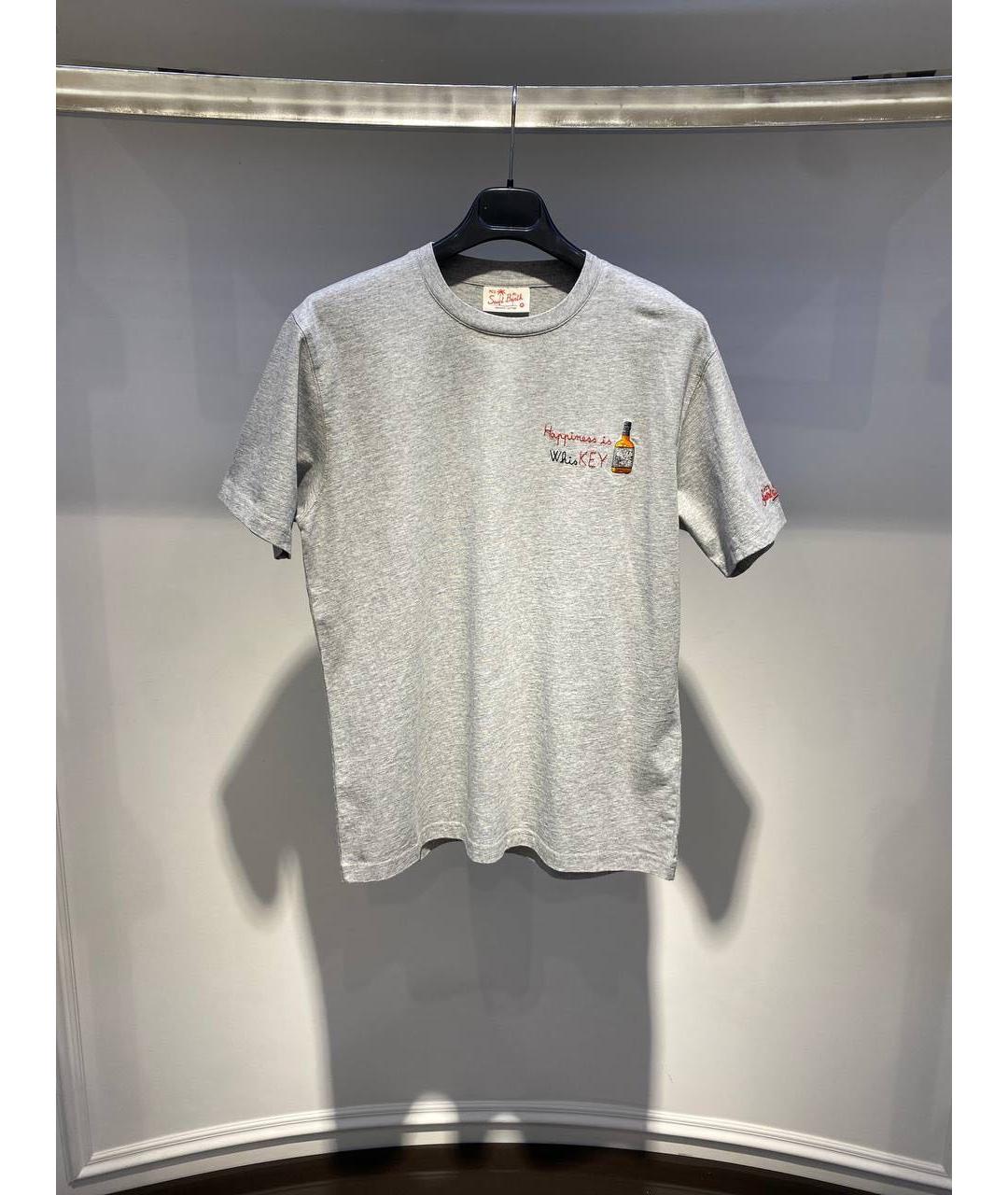 MC2 SAINT BARTH Серая хлопковая футболка, фото 2