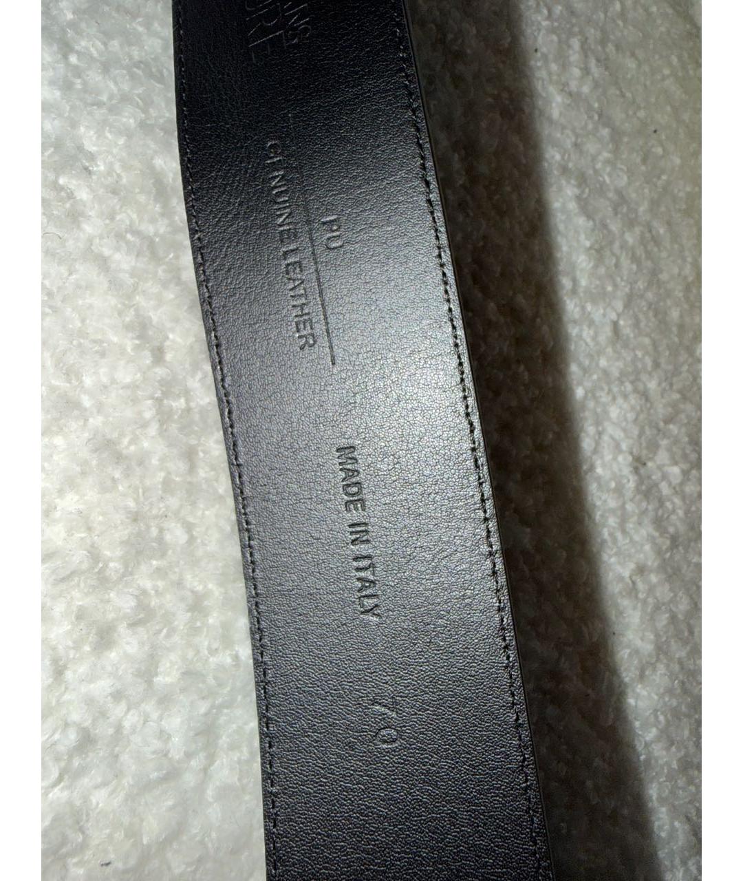 VERSACE JEANS COUTURE Черный ремень из лакированной кожи, фото 5