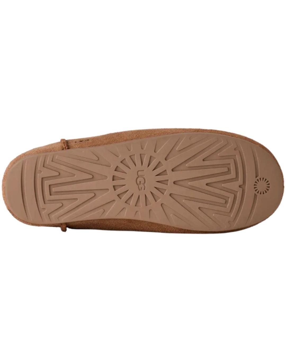 UGG AUSTRALIA Коричневые замшевые сабо, фото 5